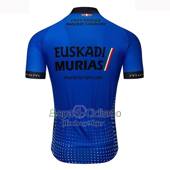 Euskadi Murias Ropa Ciclismo Culotte Corto 2019 Hombre Mangas Cortas Azul